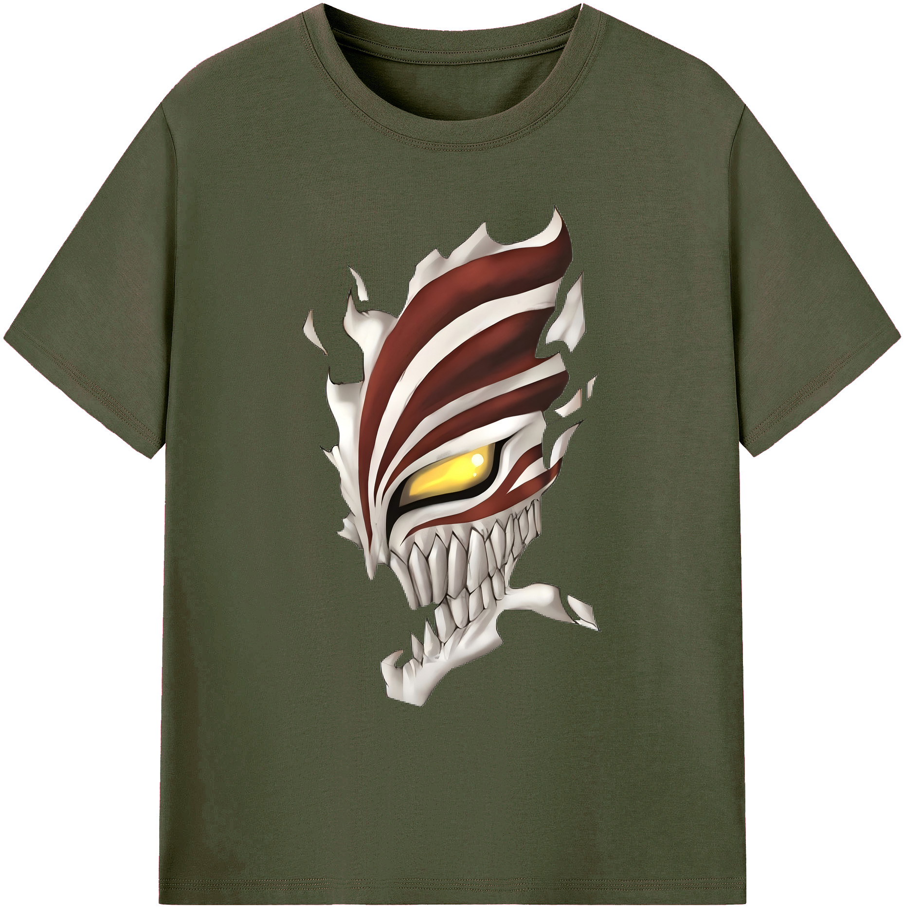 （画像用） ブリーチ 黒崎一護（くろさき いちご）BLEACH Kurosaki Ichigo 綿100％ メンズ半袖Tシャツ｜肌触りやわらか＆通気性